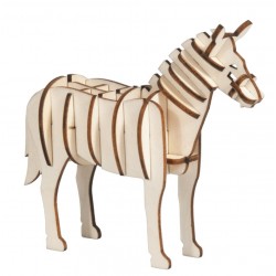 Puzzle 3d en bois IQ Test Cheval