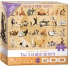 Puzzle 500 pièces- le yoga est une activité familiale – Eurographics