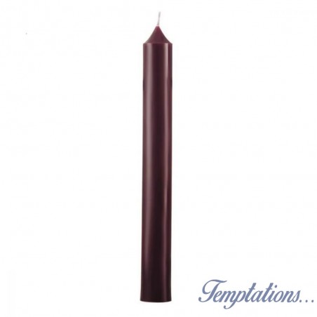 Bougie Bâton classique 20cm Aubergine - Bougies la Française