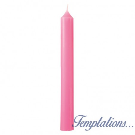 Bougie Bâton classique 20cm Rose bonbon - Bougies la Française