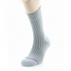 Chaussettes Eiffel Gris Clair - La Chaussette Française