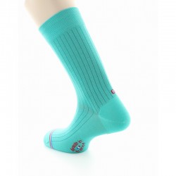 Chaussettes Eiffel Turquoise - La Chaussette Française