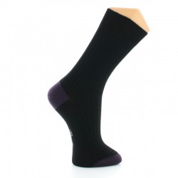 Chaussettes noire/Raisin -...