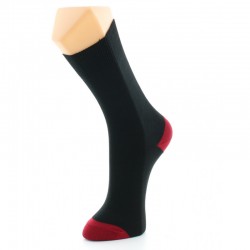 Chaussettes Noir/rouge -...