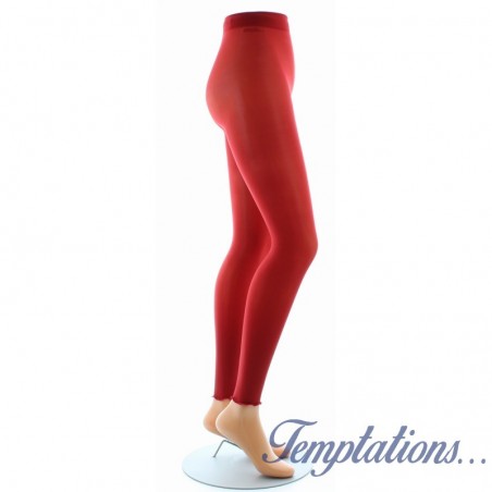 Leggings lycra Rouge -Berthe aux grands pieds