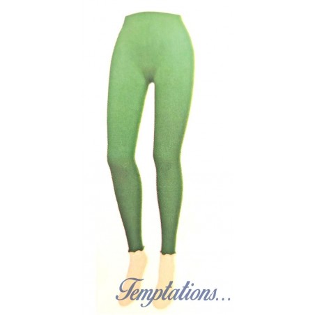 Leggings lycra vert -Berthe aux grands pieds