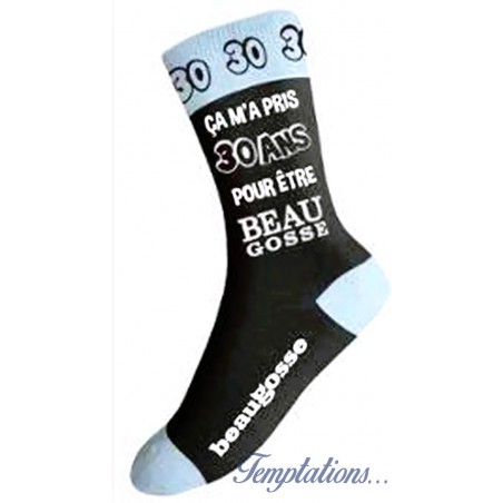 Chaussettes homme 30 ans -Beau gosse