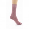 Chaussettes courtes vieux rose or – Perrin