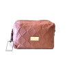 Grande trousse de toilette rose en tissu Molly Marais