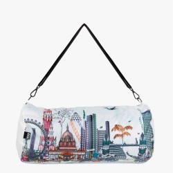 LOQI - Sac Weekender Kristjana S Williams Argent & Londres