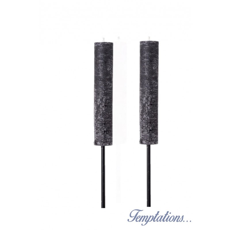 2 bougies TOCHI black support platine