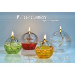 Bulle de Lumière lampe à huile Rouge -Cecilia Création