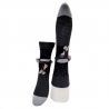 Chaussettes Femme noires Parapluie Argent - Berthe aux Grands pieds