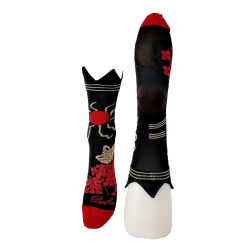 Chaussettes Femme Papillon et soleil rouge- Berthe aux Grands pieds