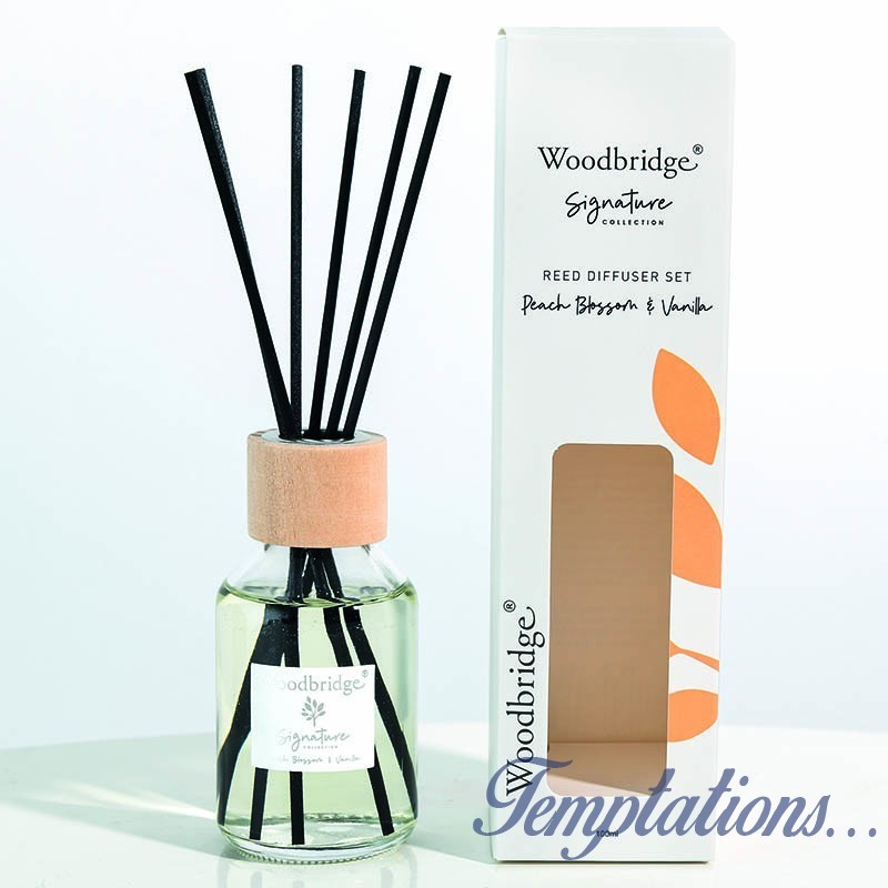 Diffuseur Fleurs de pêcher & Vanille 100ml-Woodbridge Collection Signature