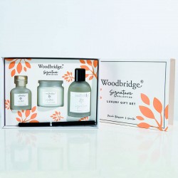 Coffret cadeau Fleur de Pêcher & Vanille- Woodbridge Collection Signature