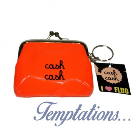 Porte-monnaie fluo « cash cash»