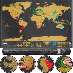 Carte du monde à gratter...