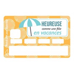 Sticker pour CB - heureuse...