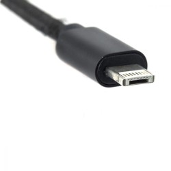 Cable flip IPhone/micro USB noir - kikkerland