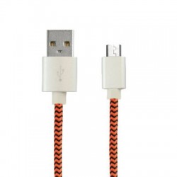 Cable micro USB orange - Ksix