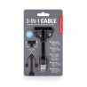 Cable USB 3 en 1 - Kikkerland