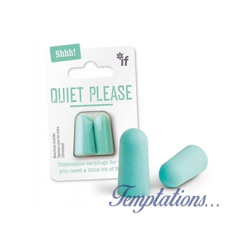 Bouchons d'oreilles verts QUIET PLEASE - IF