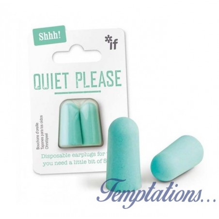 Bouchons d'oreilles verts QUIET PLEASE - IF