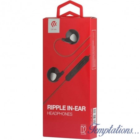 Écouteurs D2 Ripple In-Ear rouge  - Devia