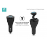 Vortex-Car Chargeur de voiture avec oreillette bluetooth - devia