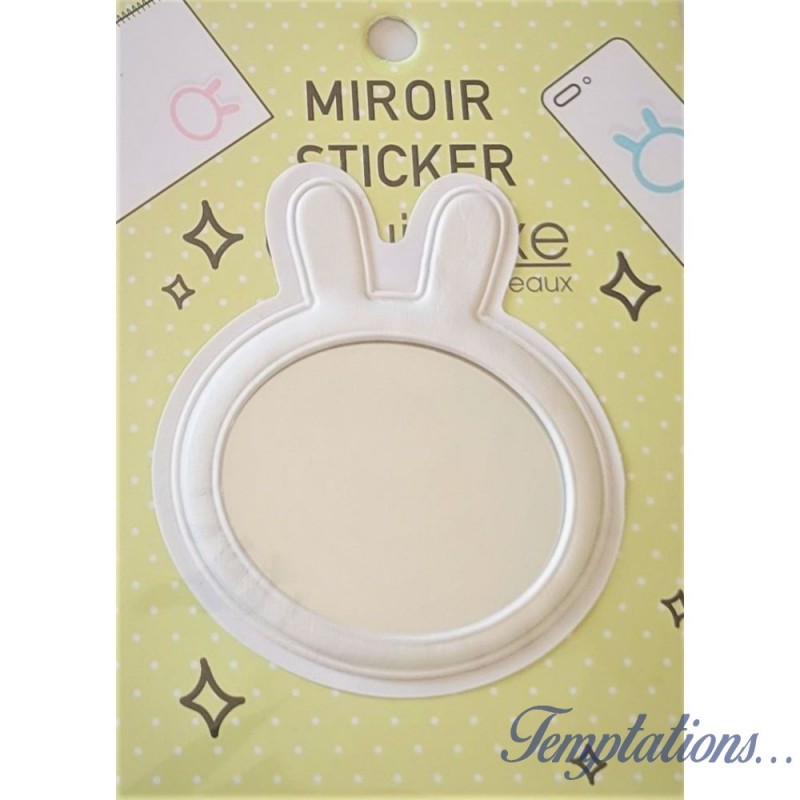 Miroir sticker lapin pour téléphone