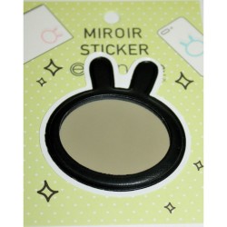 Miroir sticker lapin pour téléphone