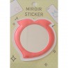 Miroir sticker fraise pour téléphone