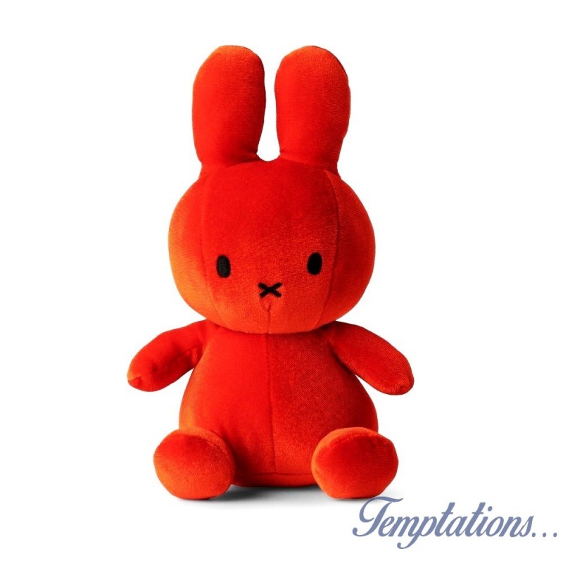 Peluche Miffy Lapin en velours orange