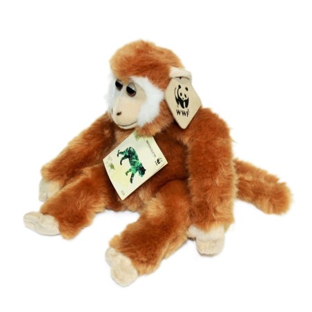 Peluche WWF Bébé singe Roux 23 cm