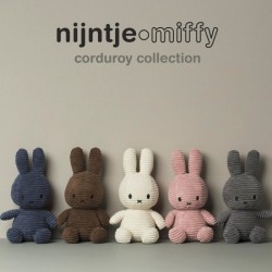 Peluche Miffy Lapin en velours Rose Bonbon