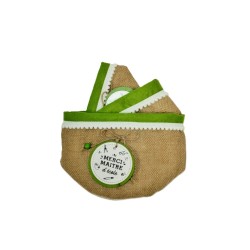 Lot de 3 sacs cache pot « Merci maitre d’école »