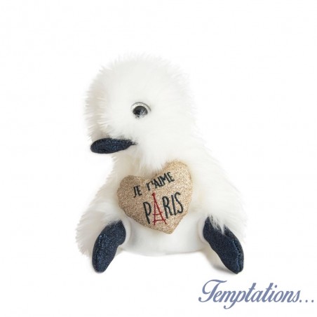 Peluche Coin Coin "Paris je t'aime - 18 cm