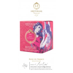 Bougie déco Rose de France 190 g -Historiae