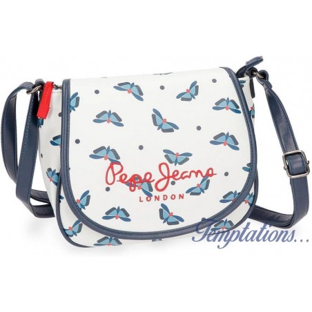 Sac Bandoulière Feli à Rabat Blanc - PEPE JEANS