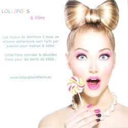 Collier et bracelet  bleu pastel - Lollipops & More