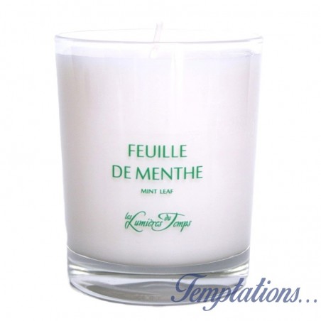 Bougie Feuille de menthe180g – Les lumières du Temps