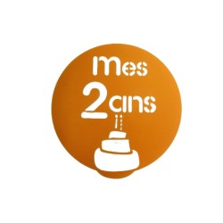 Set de 3 pochoirs pour gâteau 1 à 3 ans