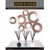 Vase diffuseur argent et noir - AUTOUR DU PARFUM