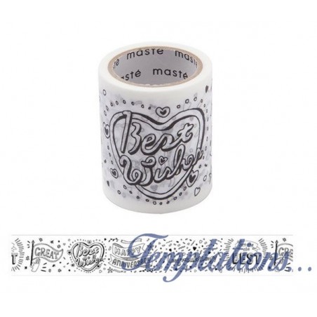 Masking Tape -Washi coloriage – message - mark’ Europe