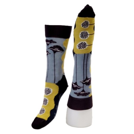 Chaussettes Fleurs art déco- Berthe Aux Grand Pieds-BAG12F.2