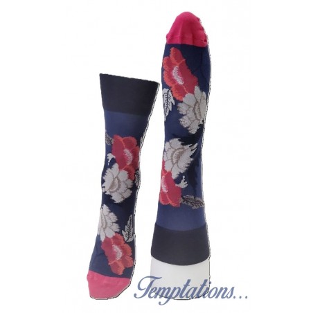 Chaussettes Fleurs de Kyoto- Berthe Aux Grand Pieds-BAGFAR.12