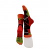 Chaussettes raisins et oranges fantaisies rouges et blanches– Berthe Aux Grands Pieds BAG6F.3