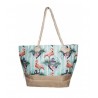 Sac de plage flamants roses et ancres