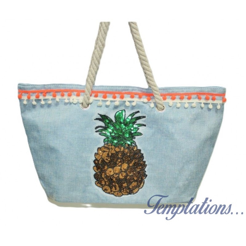 Sac de plage Ananas "Mademoiselle Citron"